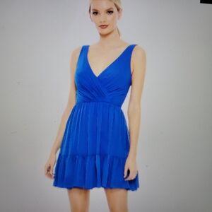 Mac Duggal Royal Blue Mini Dress